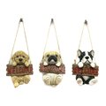 Infinity Assorted Polyresin 6.5 in. H Welcome Dog Wall Hanging Decor CA105224